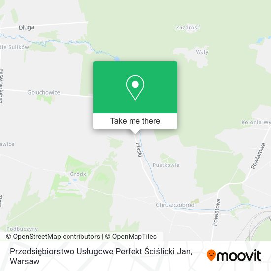 Przedsiębiorstwo Usługowe Perfekt Ściślicki Jan map