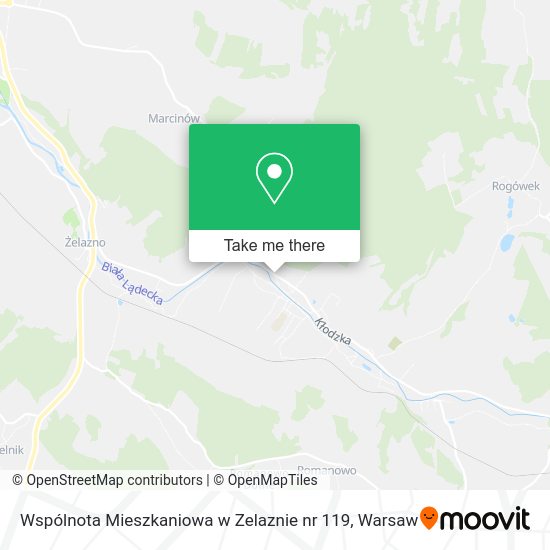 Wspólnota Mieszkaniowa w Zelaznie nr 119 map