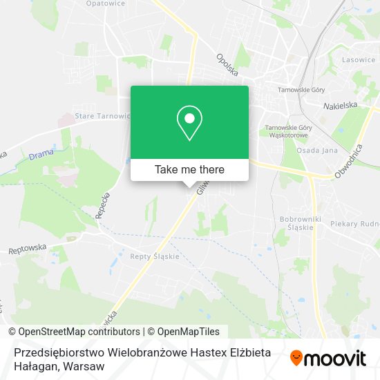 Przedsiębiorstwo Wielobranżowe Hastex Elżbieta Hałagan map