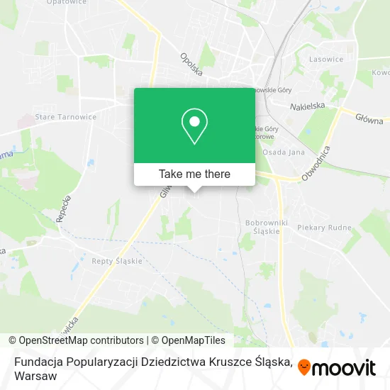 Карта Fundacja Popularyzacji Dziedzictwa Kruszce Śląska