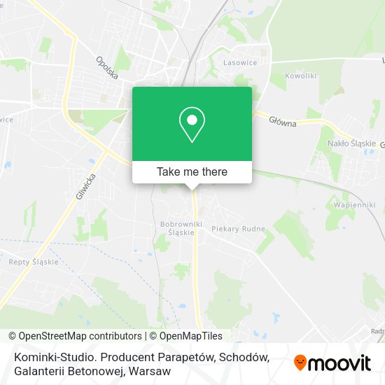 Kominki-Studio. Producent Parapetów, Schodów, Galanterii Betonowej map