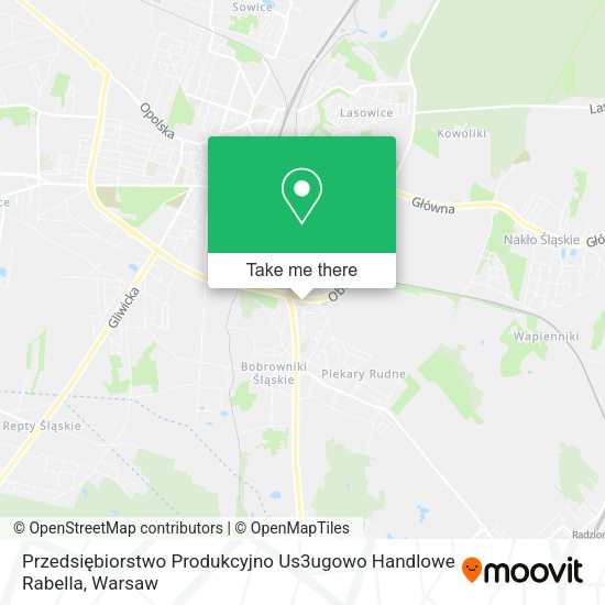 Przedsiębiorstwo Produkcyjno Us3ugowo Handlowe Rabella map