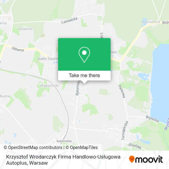 Krzysztof Wrodarczyk Firma Handlowo-Usługowa Autoplus map