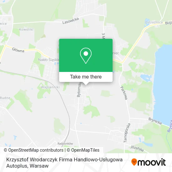 Карта Krzysztof Wrodarczyk Firma Handlowo-Usługowa Autoplus