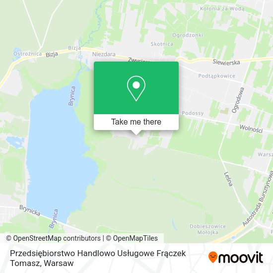 Przedsiębiorstwo Handlowo Usługowe Frączek Tomasz map