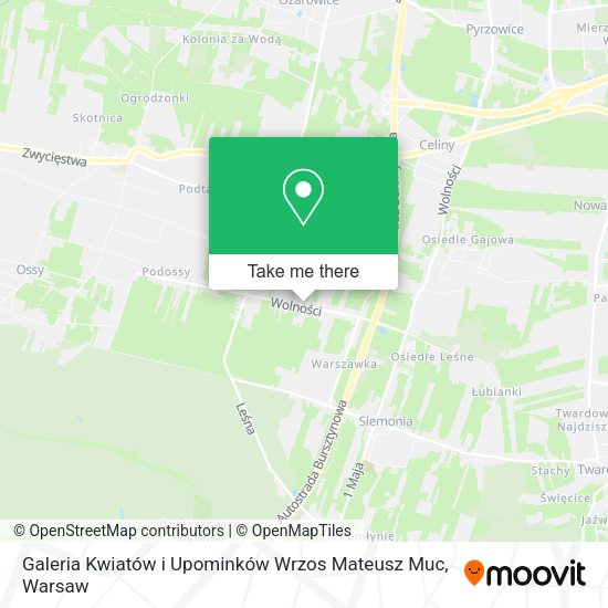 Карта Galeria Kwiatów i Upominków Wrzos Mateusz Muc