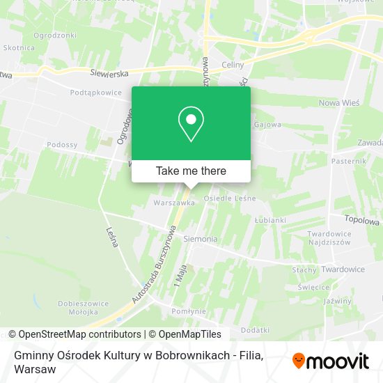 Gminny Ośrodek Kultury w Bobrownikach - Filia map