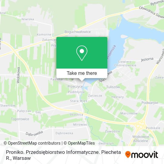 Proniko. Przedsiębiorstwo Informatyczne. Piecheta R. map