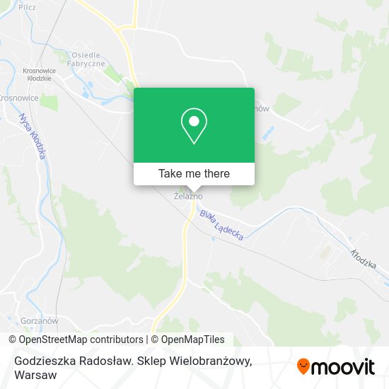 Godzieszka Radosław. Sklep Wielobranżowy map