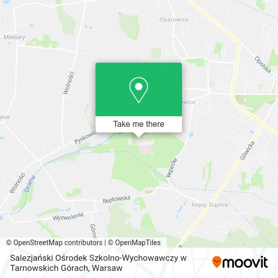 Salezjański Ośrodek Szkolno-Wychowawczy w Tarnowskich Górach map