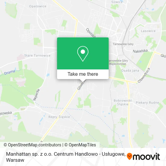 Карта Manhattan sp. z o.o. Centrum Handlowo - Usługowe