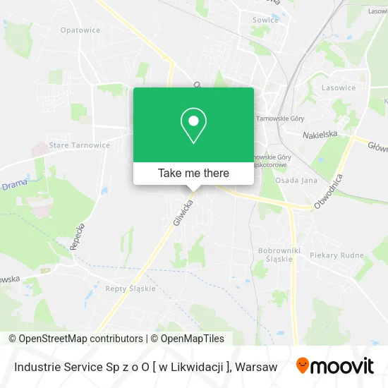 Карта Industrie Service Sp z o O [ w Likwidacji ]