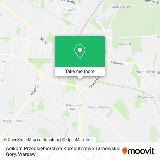 Adikom Przedsiębiorstwo Komputerowe Tarnowskie Góry map