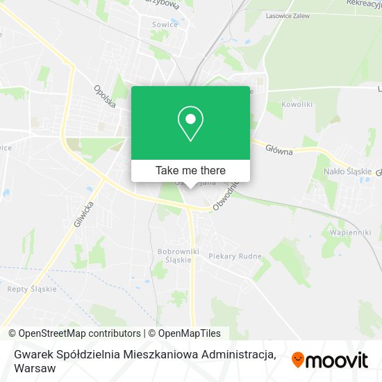 Gwarek Spółdzielnia Mieszkaniowa Administracja map