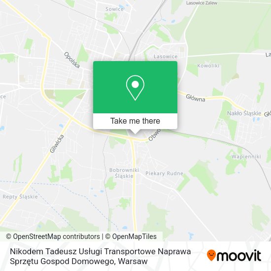 Nikodem Tadeusz Usługi Transportowe Naprawa Sprzętu Gospod Domowego map