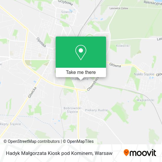 Hadyk Małgorzata Kiosk pod Kominem map