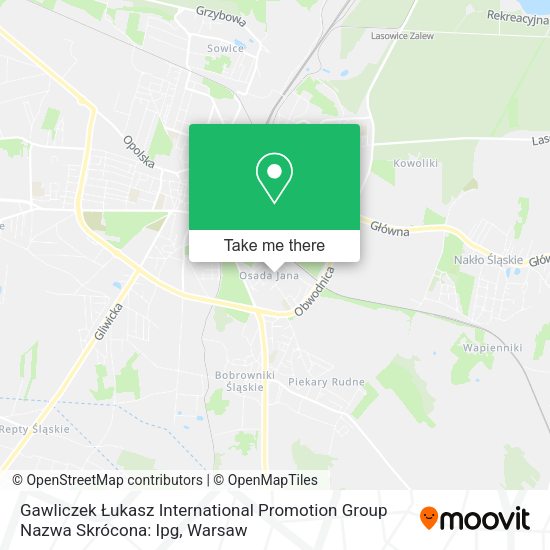 Gawliczek Łukasz International Promotion Group Nazwa Skrócona: Ipg map