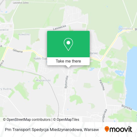 Pm Transport Spedycja Miedzynarodowa map