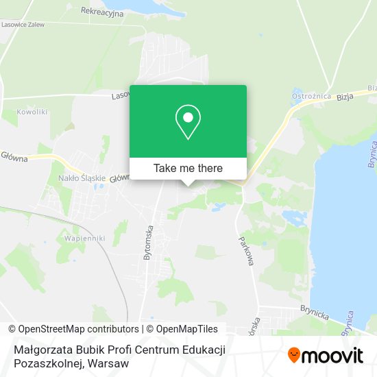 Małgorzata Bubik Profi Centrum Edukacji Pozaszkolnej map