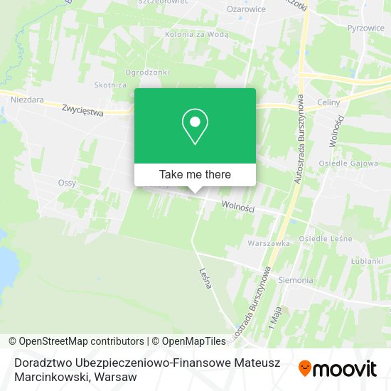 Doradztwo Ubezpieczeniowo-Finansowe Mateusz Marcinkowski map