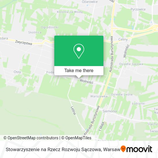 Stowarzyszenie na Rzecz Rozwoju Sączowa map