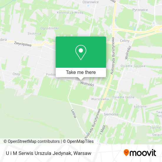 U i M Serwis Urszula Jedynak map