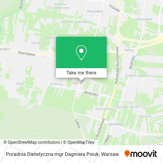 Poradnia Dietetyczna mgr Dagmara Psiuk map