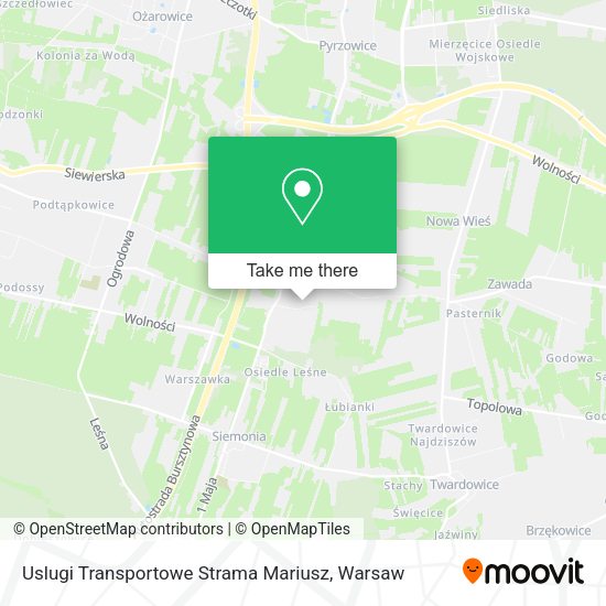 Uslugi Transportowe Strama Mariusz map