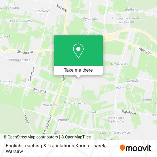 Карта English Teaching & Translations Karina Usarek