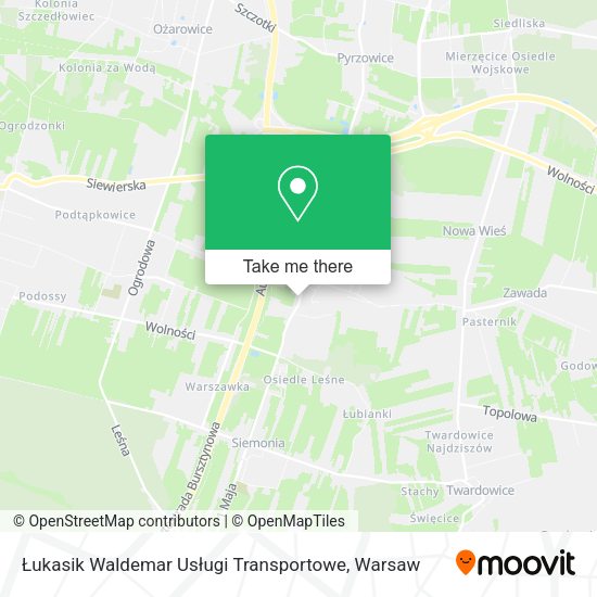 Łukasik Waldemar Usługi Transportowe map