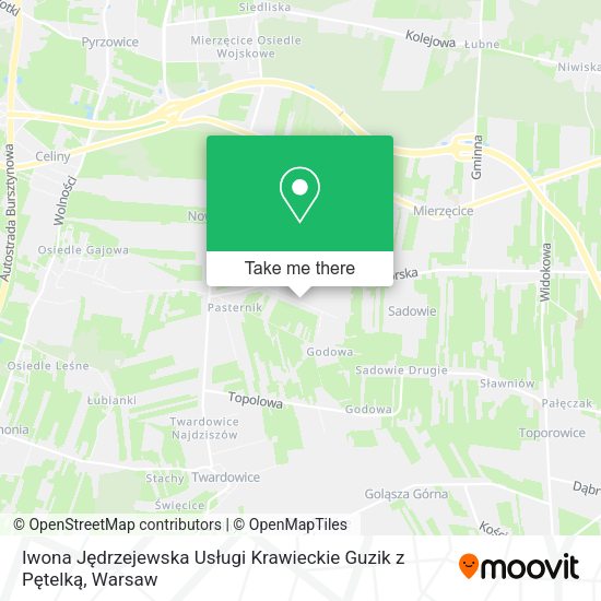 Iwona Jędrzejewska Usługi Krawieckie Guzik z Pętelką map