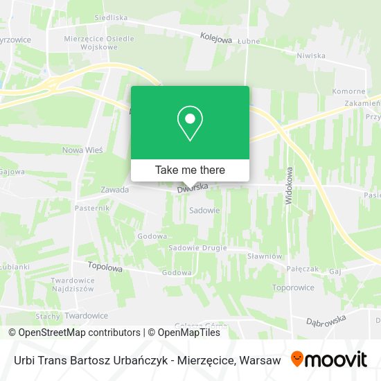 Urbi Trans Bartosz Urbańczyk - Mierzęcice map