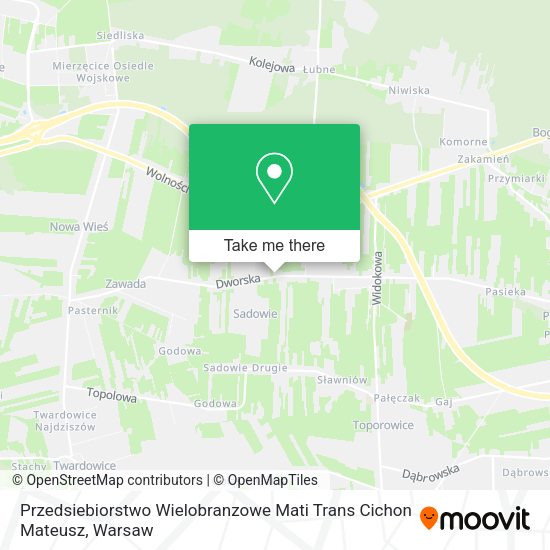 Przedsiebiorstwo Wielobranzowe Mati Trans Cichon Mateusz map