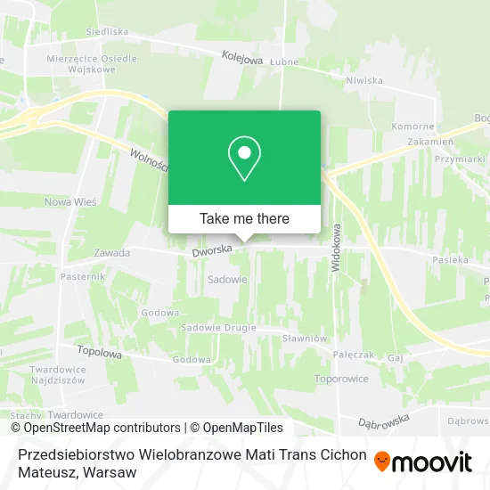 Карта Przedsiebiorstwo Wielobranzowe Mati Trans Cichon Mateusz