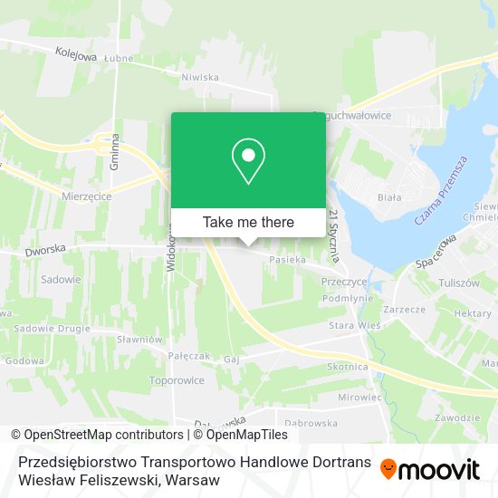 Przedsiębiorstwo Transportowo Handlowe Dortrans Wiesław Feliszewski map