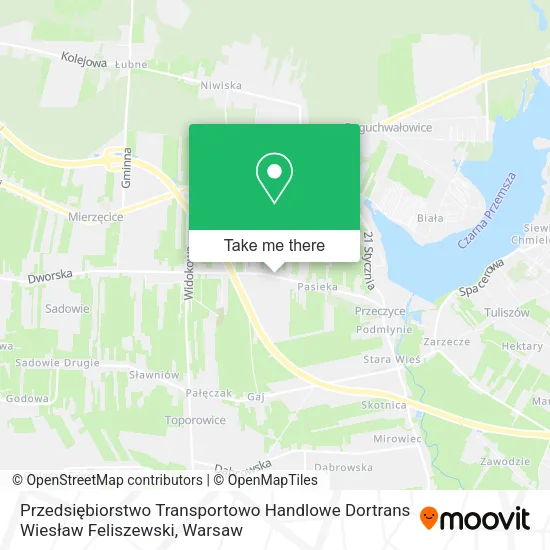 Карта Przedsiębiorstwo Transportowo Handlowe Dortrans Wiesław Feliszewski