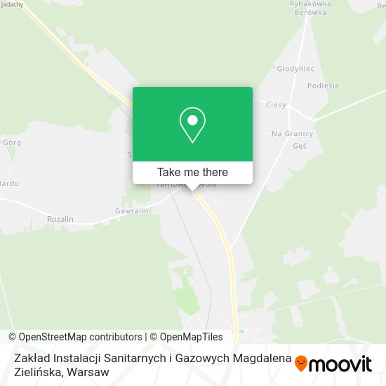 Zakład Instalacji Sanitarnych i Gazowych Magdalena Zielińska map