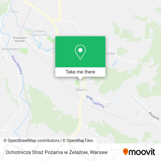 Карта Ochotnicza Straż Pożarna w Żelaźnie