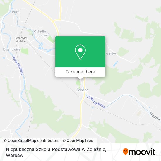 Niepubliczna Szkoła Podstawowa w Żelaźnie map