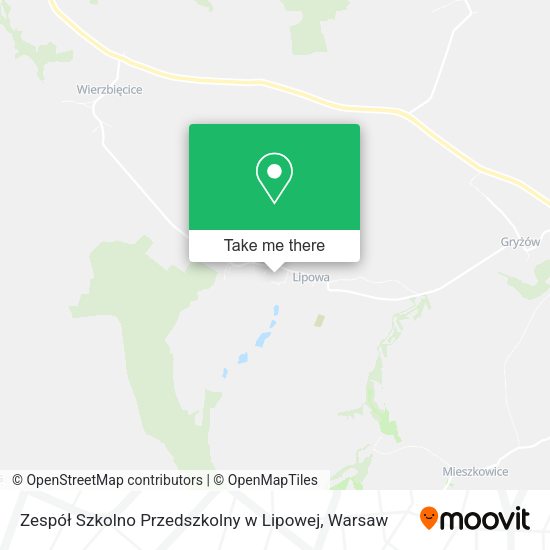 Zespół Szkolno Przedszkolny w Lipowej map