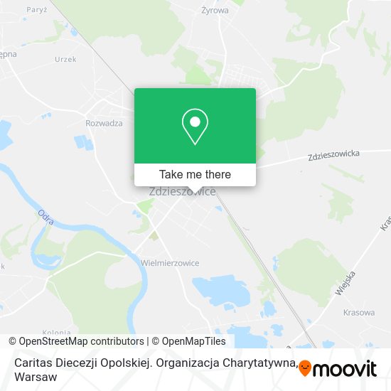 Caritas Diecezji Opolskiej. Organizacja Charytatywna map