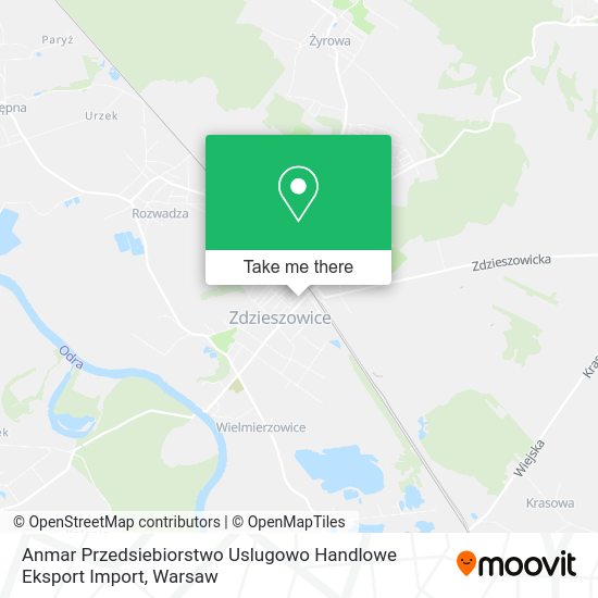 Anmar Przedsiebiorstwo Uslugowo Handlowe Eksport Import map