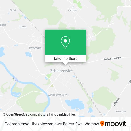 Pośrednictwo Ubezpieczeniowe Balcer Ewa map