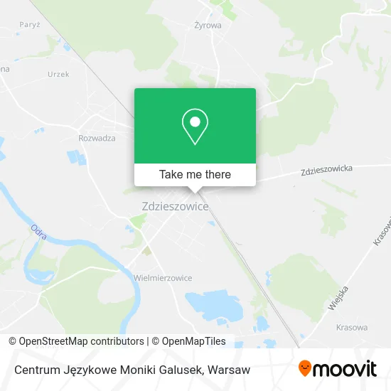 Карта Centrum Językowe Moniki Galusek