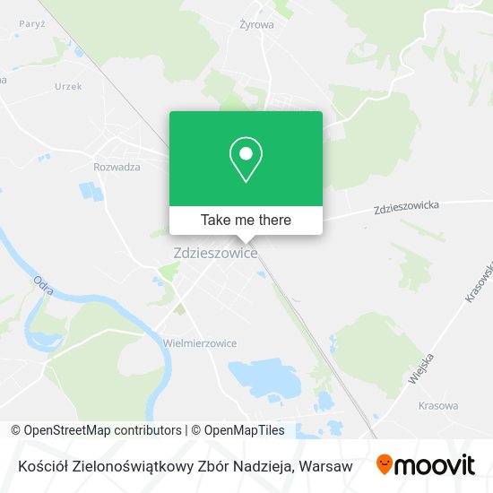 Kościół Zielonoświątkowy Zbór Nadzieja map