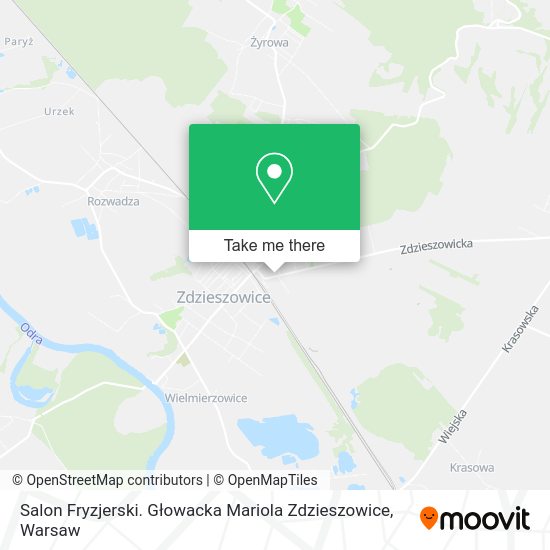 Salon Fryzjerski. Głowacka Mariola Zdzieszowice map