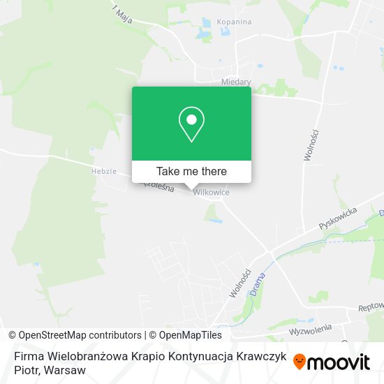 Firma Wielobranżowa Krapio Kontynuacja Krawczyk Piotr map