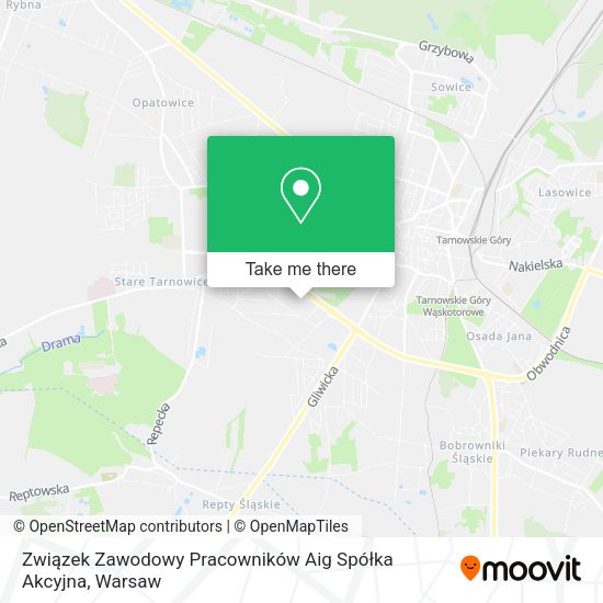 Związek Zawodowy Pracowników Aig Spółka Akcyjna map