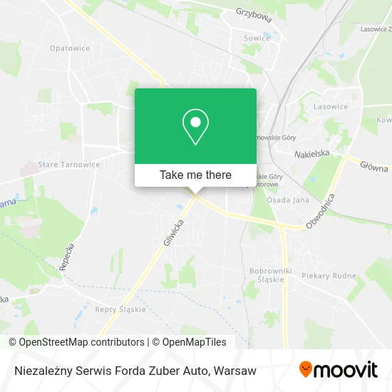 Карта Niezależny Serwis Forda Zuber Auto