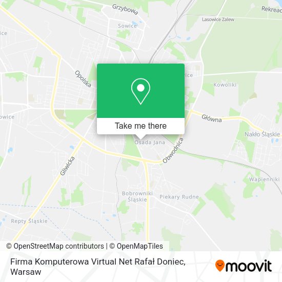 Firma Komputerowa Virtual Net Rafał Doniec map